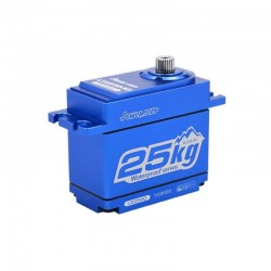 SERVO HD LW-25MG WATERPROOF ALU BLEU 25Kg  0,14Sec