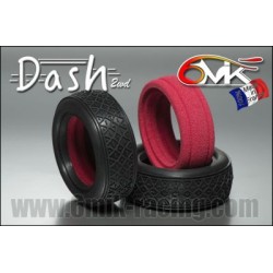 TI109V - Pneus 1/10 Dash av 2WD vert (la paire + insert ULTRA)