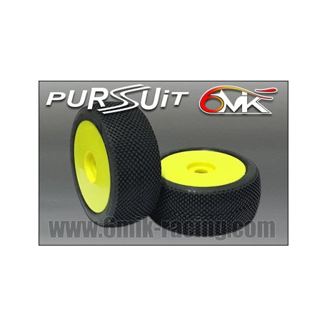 Pneus 6MIK pursuit en gomme CS monté collé (la paire)