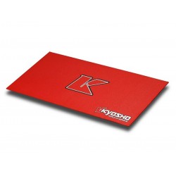 80823R - Tapis de stand Kyosho big K 2.0- Rouge (61x122cm)