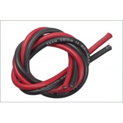 ORI40302  CABLE SILICONE NOIR + ROUGE 12 AWG