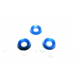 Rondelles cuvettes ALU M3 bleu