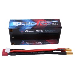 Gens ace Batterie LiPo 2S-7.6V-100C-5000 (5mm) Shorty 97x48x26mm 210g